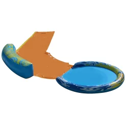 Boys Girls Banzai BANZAI Cyclone Splash Park 3-in-1 Sprinkler, Pool and Curved Slide - Outdoor Backyard Summer Water Play for Kids (16 feet). -kids pajamas set Sales 2772437 ALT4