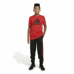 Boys 8-20 adidas Iconic Tricot Jogger Pants -kids pajamas set Sales 3274837 ALT4