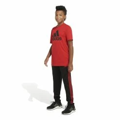 Boys 8-20 adidas Iconic Tricot Jogger Pants -kids pajamas set Sales 3274837 ALT5