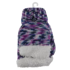 Girls 4-16 Elli by Capelli Space Dye Flip Top Mitten Gloves -kids pajamas set Sales 4528507 ALT3