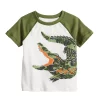 Toddler Boy / Boys 4-12 Jumping Beans® Sensory Raglan Graphic Tee -kids pajamas set Sales 4672455 White Gator