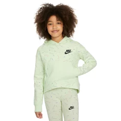 Girls 7-16 Nike Printed Fleece Hoodie -kids pajamas set Sales 4878466 Lime Ice