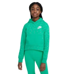Girls 7-16 Nike Printed Fleece Hoodie -kids pajamas set Sales 4878466 Roma Green White