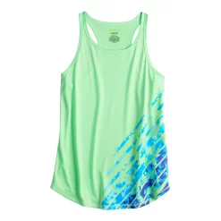 Girls 7-16 Tek Gear® Graphic Tank Top in Regular & Plus Size -kids pajamas set Sales 4888286 Green Camo Placement