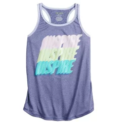 Girls 7-16 Tek Gear® Graphic Tank Top in Regular & Plus Size -kids pajamas set Sales 4888286 Navy Inspire