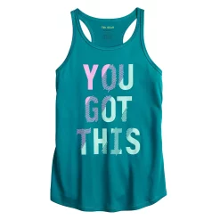 Girls 7-16 Tek Gear® Graphic Tank Top in Regular & Plus Size -kids pajamas set Sales 4888286 Teal You Got This