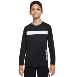 Boys 8-20 Nike GFX Ready Training Top -kids pajamas set Sales 4894577 Black Black White