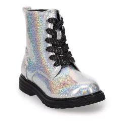 SO® Teagan Girls' Combat Boots -kids pajamas set Sales 4926032 Iridescent