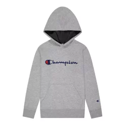 Kids 7-20 Champion® Script Fleece Hoodie -kids pajamas set Sales 4928961 Gray