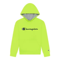 Kids 7-20 Champion® Script Fleece Hoodie -kids pajamas set Sales 4928961 Reflector Green