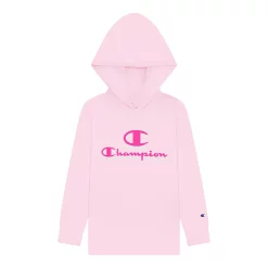 Girls 7-16 Champion® Script Hooded Tee -kids pajamas set Sales 4945613 Light Pink
