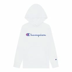 Girls 7-16 Champion® Script Hooded Tee