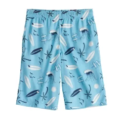 Boys 4-20 Sonoma Goods For Life® Sleep Shorts in Regular & Husky -kids pajamas set Sales 4950566 Blue Surf Print