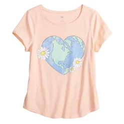 Girls 4-20 SO® Adaptive Favorite Graphic Tee -kids pajamas set Sales 4973320 Earth Peach