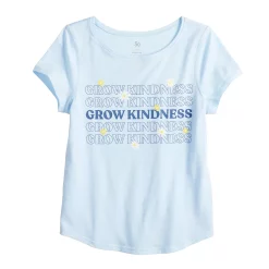 Girls 4-20 SO® Adaptive Favorite Graphic Tee -kids pajamas set Sales 4973320 Grow Kindness Blue