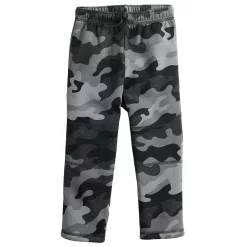 Toddler Boy Jumping Beans® Fleece Pants with Knee Piecing -kids pajamas set Sales 4978165 Gray Camo