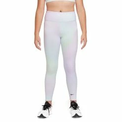 Girls 7-16 Nike Dri-FIT One Printed Training Leggings -kids pajamas set Sales 5010151 Regal Pink Black