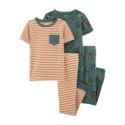 Boys 4-14 Carter's Top & Bottoms Pajama Set 32 Boys 4-14 Carter's Top & Bottoms Pajama Set -kids pajamas set Sales 5011254 Green Robot