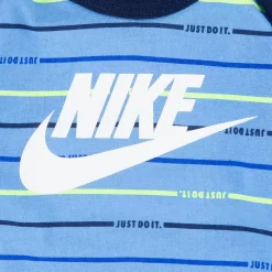 Baby Boy Nike Logo Striped Bodysuit & Pants Set -kids pajamas set Sales 5046150 ALT2