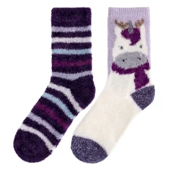 Girls 2-Pack Plushfill Crew Socks -kids pajamas set Sales 5061006 ALT