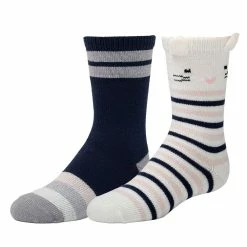 Girls 2-Pack Plushfill Crew Socks -kids pajamas set Sales 5061006 Marshmallow