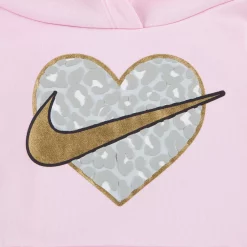 Toddler Girl Nike Leopard Print Fleece High Low Pullover Hoodie -kids pajamas set Sales 5140707 ALT2
