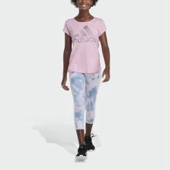 Girls 7-16 adidas Printed 7/8 Leggings -kids pajamas set Sales 5172940 ALT2