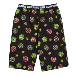 Boys 4-10 Jacquard Waist Super Mario Pajama Shorts