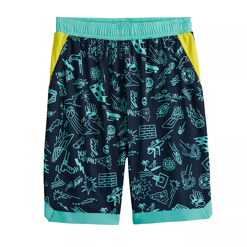 Boys 8-20 Tek Gear® Dry Tek Printed Shorts in Regular & Husky 4 Boys 8-20 Tek Gear® Dry Tek Printed Shorts in Regular & Husky - Image 2