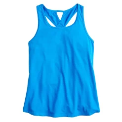 Girls 7-16 Tek Gear® Soft Tek Twist Keyhole Tank Top in Regular & Plus -kids pajamas set Sales 5220912 Beyond Blue