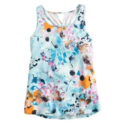Girls 7-16 Tek Gear® Soft Tek Twist Keyhole Tank Top in Regular & Plus -kids pajamas set Sales 5220912 Light Blue Wildflowers