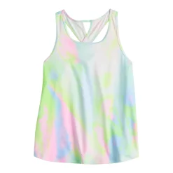 Girls 7-16 Tek Gear® Soft Tek Twist Keyhole Tank Top in Regular & Plus -kids pajamas set Sales 5220912 Pink Geometric