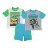 Boys 6-12 Star Wars The Mandalorian Grogu aka Baby Yoda Tops & Shorts Pajama Set -kids pajamas set Sales 5221316