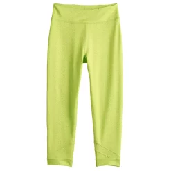 Girls 7-16 Tek Gear® Performance 7/8 Leggings in Regular & Plus -kids pajamas set Sales 5221479 Lime Cheetah