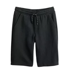 Boys 8-20 Sonoma Goods For Life® Knit Textured Jogger Shorts in Regular & Husky -kids pajamas set Sales 5224302 Mineral Black