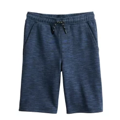 Boys 8-20 Sonoma Goods For Life® Knit Textured Jogger Shorts in Regular & Husky -kids pajamas set Sales 5224302 Navy Heather