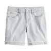 Girls 6-20 SO® Favorite Midrise Denim Midi Shorts in Regular & Plus -kids pajamas set Sales 5224591 Light Wash Crochet