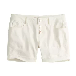 Girls 6-20 SO® Favorite Raw Cuffed Hem Midi Shorts in Regular & Plus
