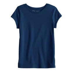 Girls 4-12 Jumping Beans® Essential Crewneck Tee -kids pajamas set Sales 5239494 Navy