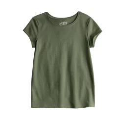 Girls 4-12 Jumping Beans® Essential Crewneck Tee -kids pajamas set Sales 5239494 Olive