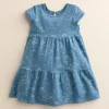 Baby & Toddler Girl Little Co. by Lauren Conrad Organic Short-Sleeve Tiered Dress 2 Baby & Toddler Girl Little Co. by Lauren Conrad Organic Short-Sleeve Tiered Dress -kids pajamas set Sales 5260989 Navy Seagull