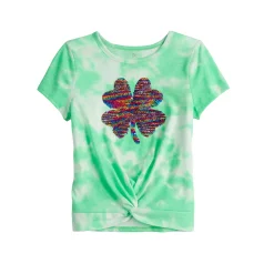 Girls 7-20 SO® Twist Front Graphic Tee in Regular & Plus -kids pajamas set Sales 5267767 ALT2