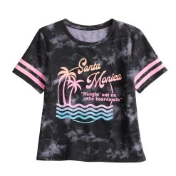 Girls 6-20 SO® Favorite Boxy Graphic Tee in Regular & Plus -kids pajamas set Sales 5274724 Santa Monica