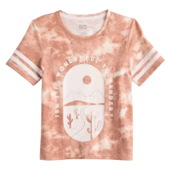 Girls 6-20 SO® Favorite Boxy Graphic Tee in Regular & Plus -kids pajamas set Sales 5274724 Wonderful To Wander