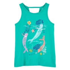 Girls 4-12 Carter's Graphic Tank -kids pajamas set Sales 5280591 Green Mermaid