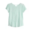 Girls 6-20 SO® Lattice Back Favorite Tee in Regular & Plus -kids pajamas set Sales 5319016 Mint Cactus