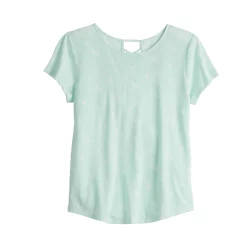Girls 6-20 SO® Lattice Back Favorite Tee in Regular & Plus