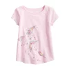 Toddler Girl Jumping Beans® Physical Adaptive Double-Layer Tee -kids pajamas set Sales 5346129 Unicorn Pink