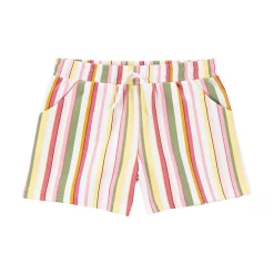 Girls 4-12 Carter's Striped Pull-On French Terry Shorts