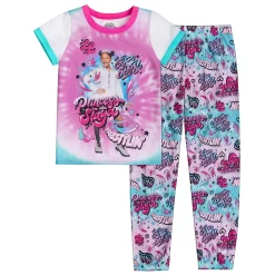 Girls 4-10 That Girl Lay Lay Top & Bottoms Pajama Set